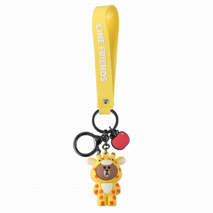 LINE FRIENDS Genuine authorization Bear Keychain Pendant