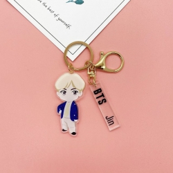 BTS Jin Cartoon acrylic keycha...