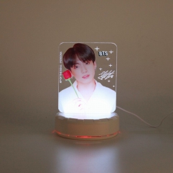 BTS JK Acrylic table lamp nigh...