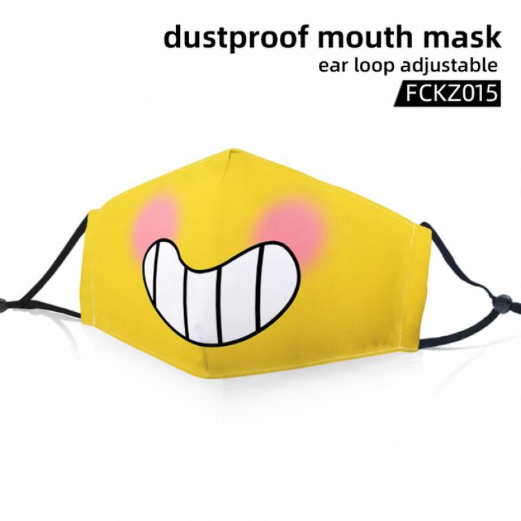 FCKZ015-Dustproof mouth mask ear loop adijustable a set price for 5 pcs