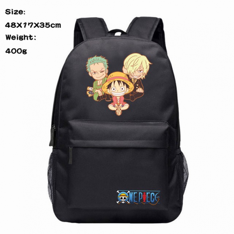 One Piece Anime 600D Canvas Backpack 48X17X35CM 400G