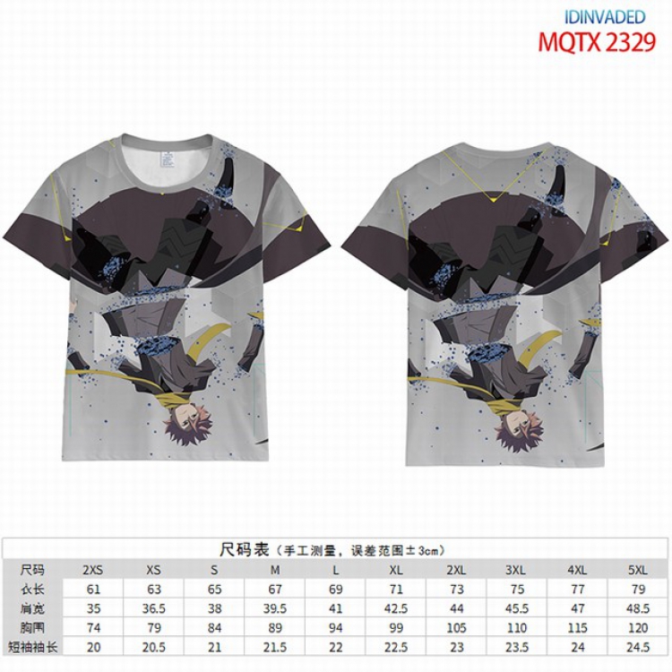 Idinvaded Full color short sleeve t-shirt 10 sizes from 2XS to 5XL MQTX-2329