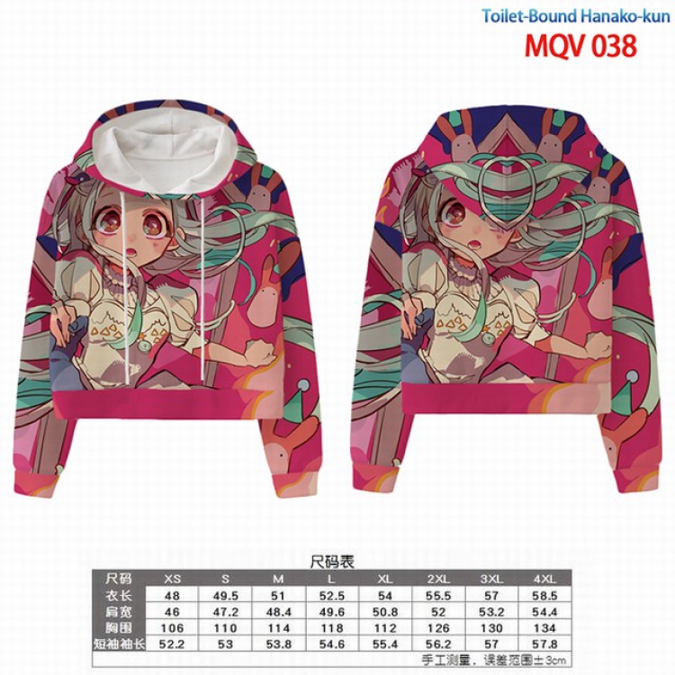 Toilet-Bound Hanako-kun Full color printed hooded pullover sweater 8 sizes from XS to 4XL MQV 038