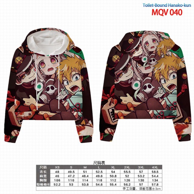 Toilet-Bound Hanako-kun Full color printed hooded pullover sweater 8 sizes from XS to 4XL MQV 040