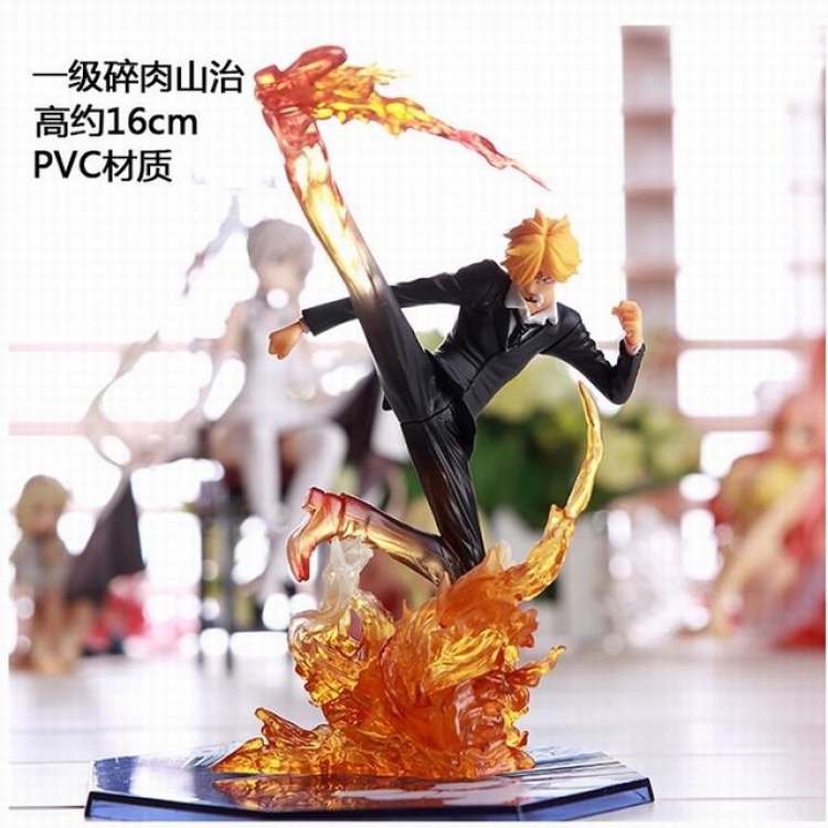 One Piece Vinsmoke Sanji Boxed Figure Decoration Model About 16CM high
