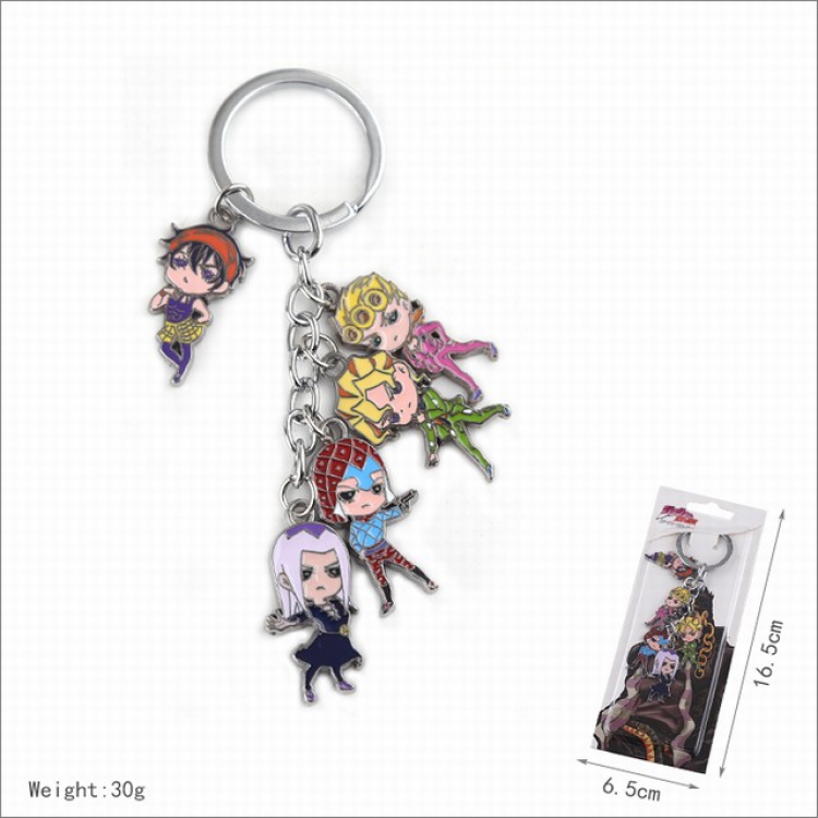 JoJos Bizarre Adventure Anime Skewers Keychain Pendant 16.5X6.5CM 30G