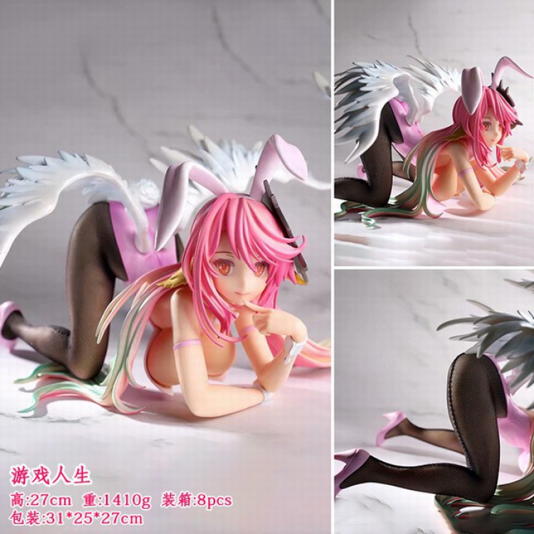 No Game No life 1/9 Bunny girl with wings Boxed Figure Decoration Model 28X34X16.5CM 1.41KG