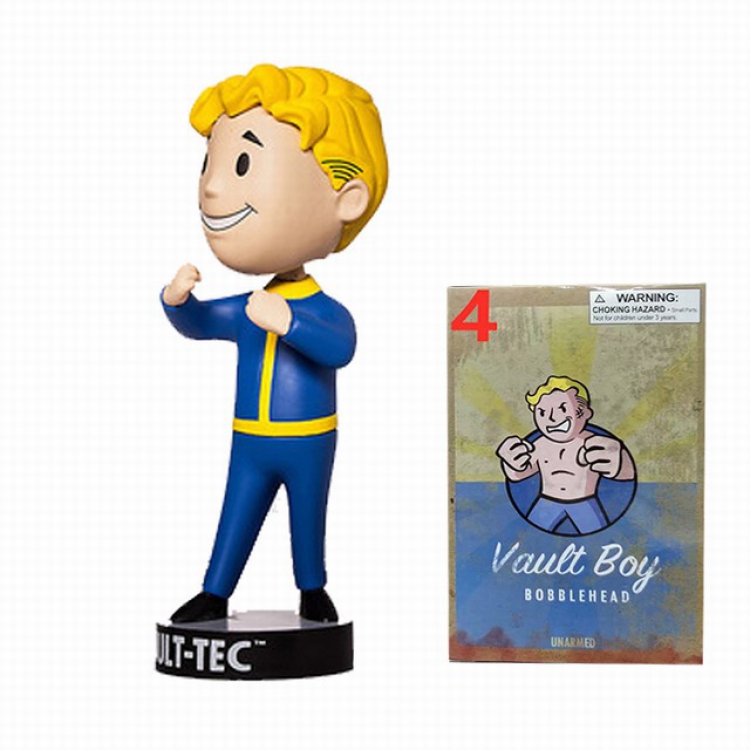 Fallout 4 1 generations Boxed Shake head Figure Decoration 13-15CM a box of 144 No.4