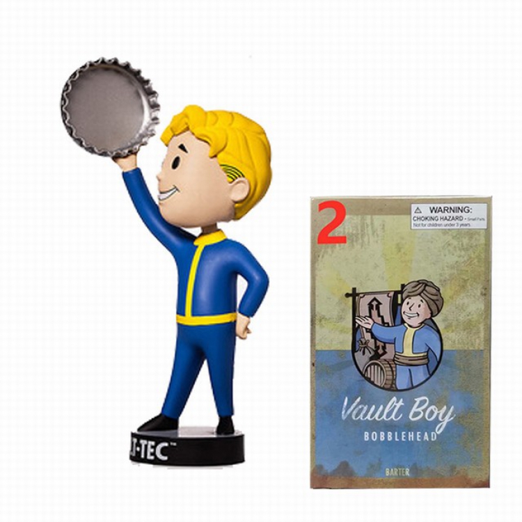 Fallout 4 1 generations Boxed Shake head Figure Decoration 13-15CM a box of 144 No.2