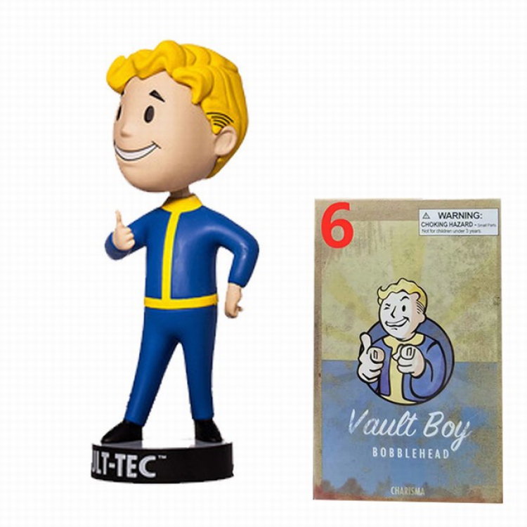 Fallout 4 1 generations Boxed Shake head Figure Decoration 13-15CM a box of 144 No.6