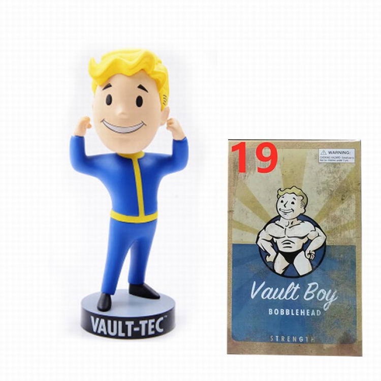 Fallout 4 3 generations Boxed Shake head Figure Decoration 13-15CM a box of 120 No.19