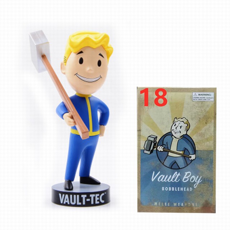 Fallout 4 3 generations Boxed Shake head Figure Decoration 13-15CM a box of 120 No.18