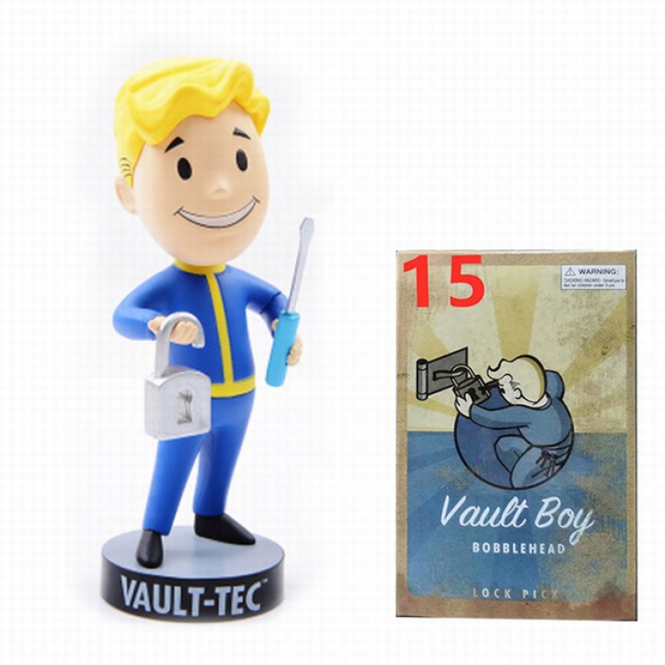 Fallout 4 3 generations Boxed Shake head Figure Decoration 13-15CM a box of 120 No.15