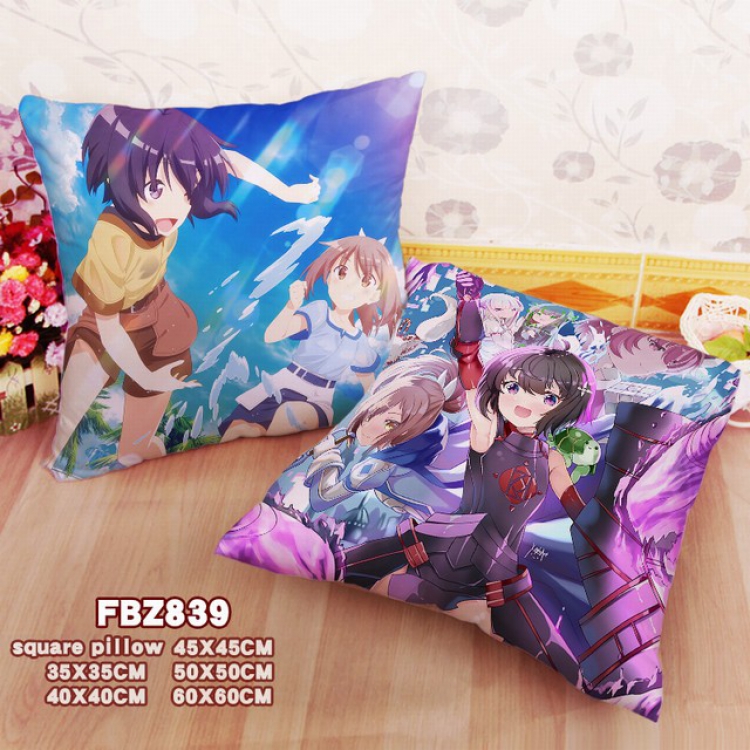 Because I'm too afraid of pain, I'm fully defensive  Double-sided full color pillow cushion 45X45CM-FBZ839