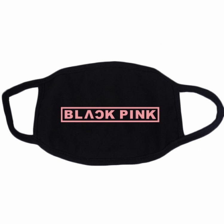 BLACKPINK Color printing dustproof and breathable cotton masks a set price for 10 pcs