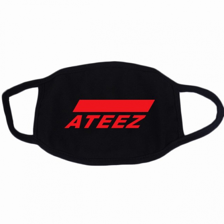 ATEEZ Color printing dustproof and breathable cotton masks a set price for 10 pcs