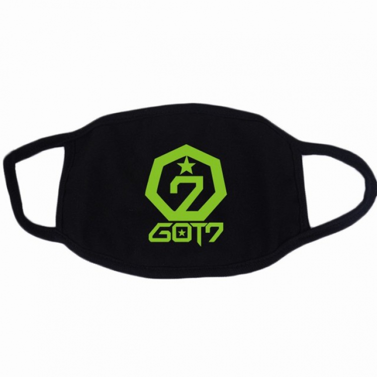 GOT7 Color printing dustproof and breathable cotton masks a set price for 10 pcs