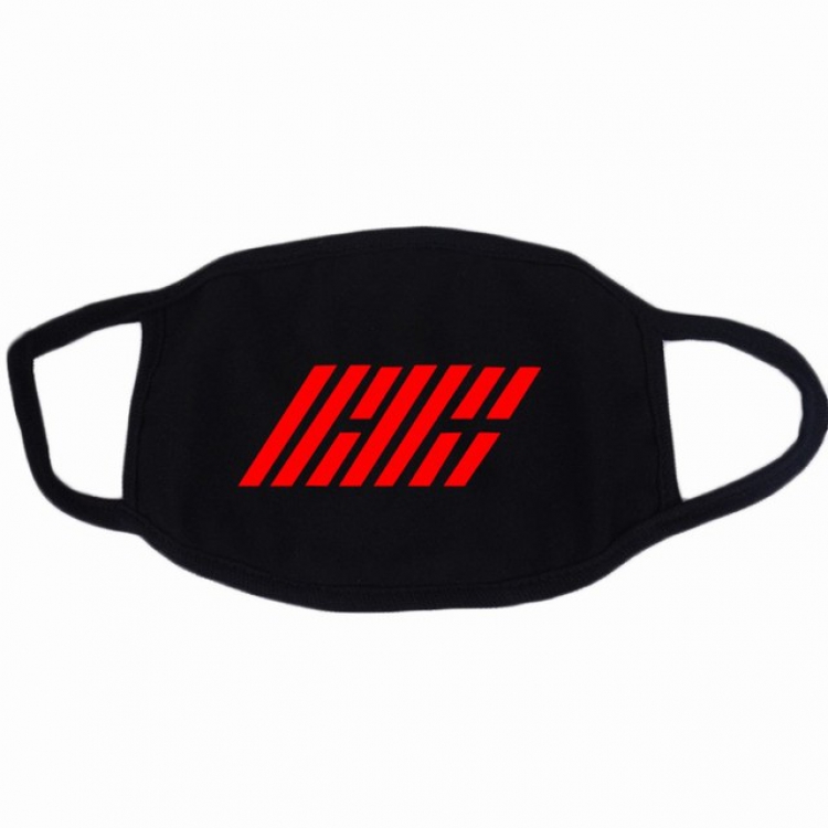 IKON Color printing dustproof and breathable cotton masks a set price for 10 pcs