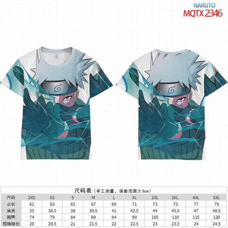 Naruto Full color short sleeve t-shirt 9 sizes from 2XS to 4XL MQTO-2346