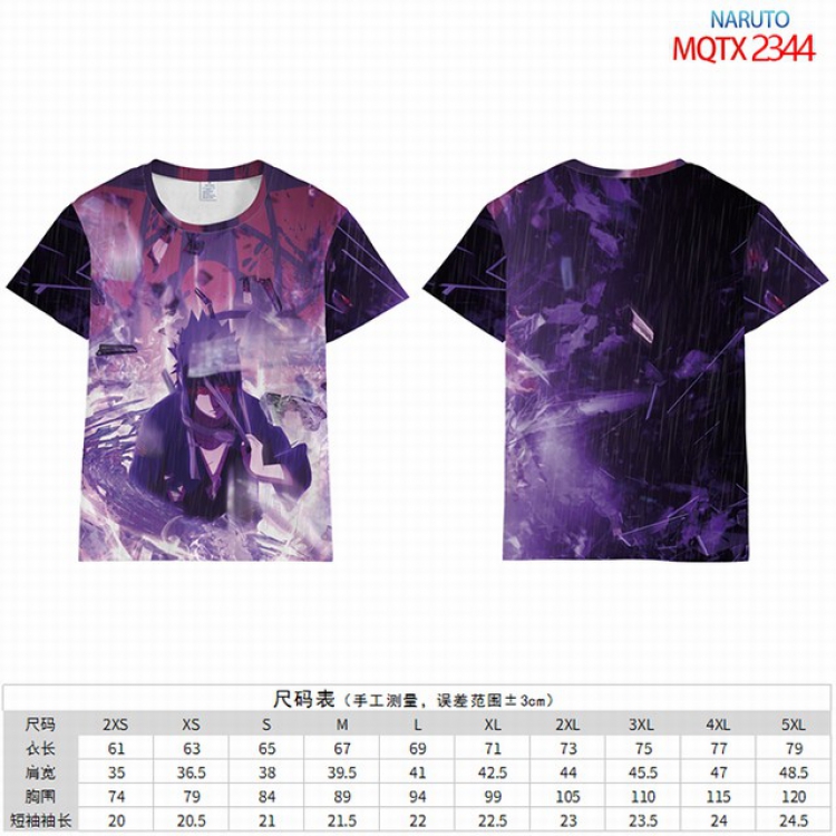 Naruto Full color short sleeve t-shirt 9 sizes from 2XS to 4XL MQTO-2344