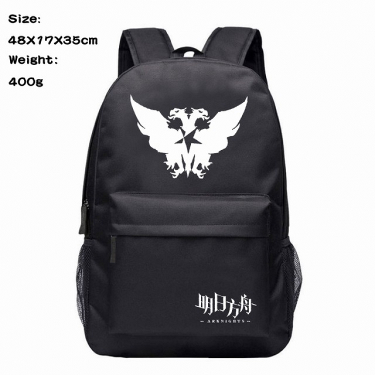 Arknights Anime 600D Canvas Backpack 48X17X35CM 400G