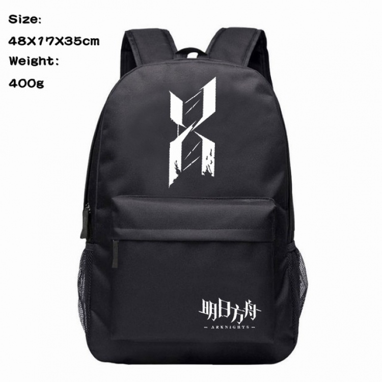 Arknights Anime 600D Canvas Backpack 48X17X35CM 400G