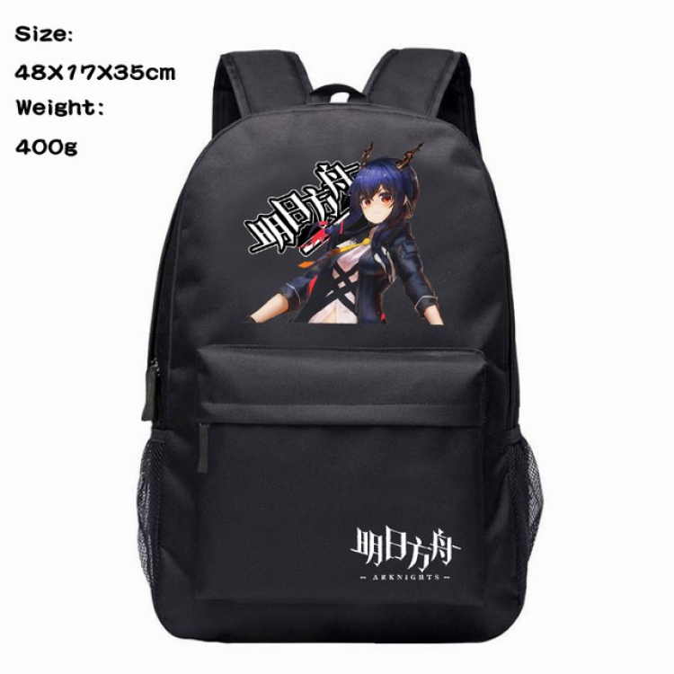 Arknights Anime 600D Canvas Backpack 48X17X35CM 400G