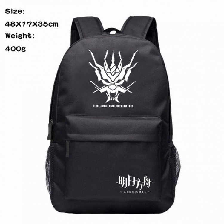 Arknights Anime 600D Canvas Backpack 48X17X35CM 400G