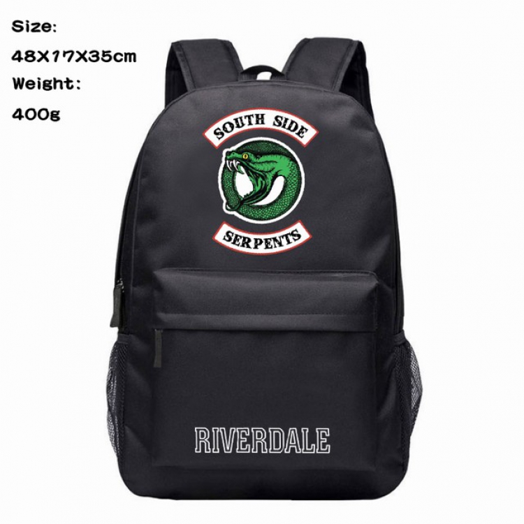 Riverdale Anime 600D Canvas Backpack 48X17X35CM 400G