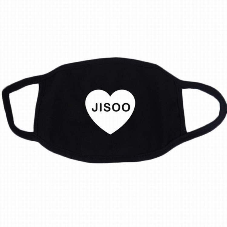 BLACKPINK JISOO white printed cotton masks a set price for 10 pcs