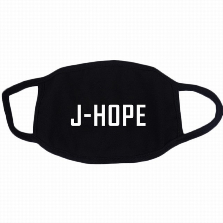 BTS J-HOPE white printed cotton masks a set price for 10 pcs