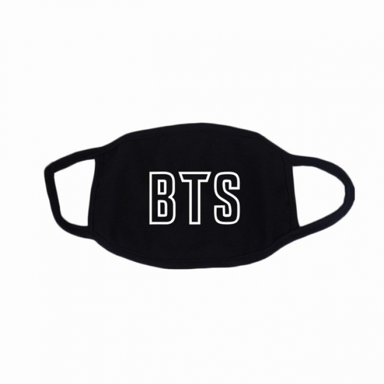 BTS white printed cotton masks a set price for 10 pcs