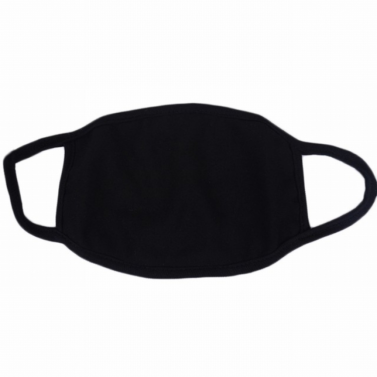 Pure black cotton masks a set price for 10 pcs