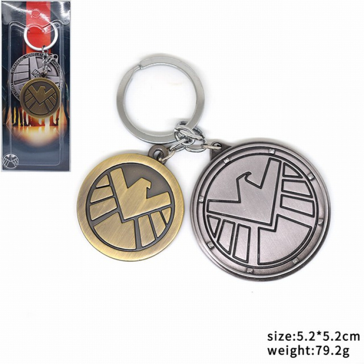 Agents of S.H.I.E.L.D. Keychain pendant 5.2X5.2CM 79.2G