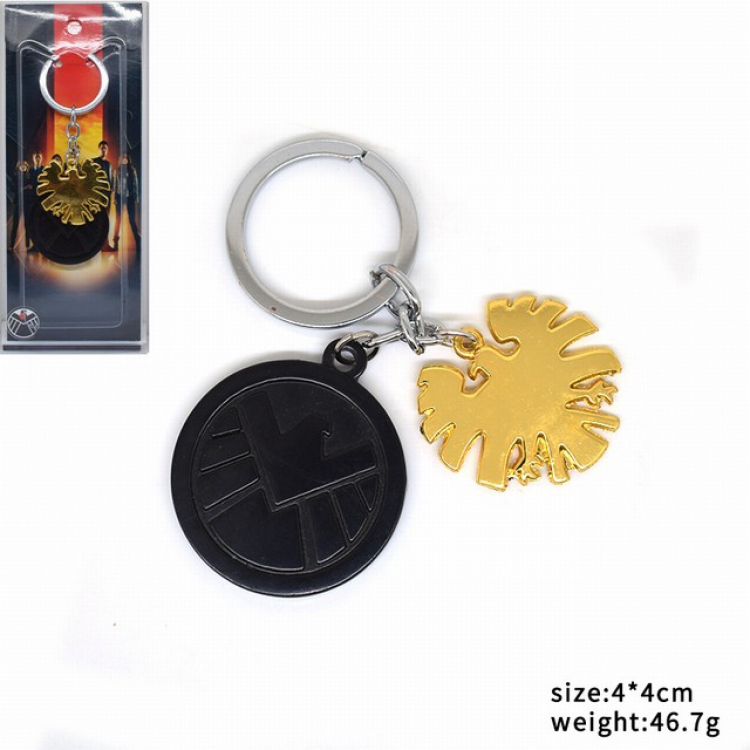 Agents of S.H.I.E.L.D. Keychain pendant 4X4CM 46.7G