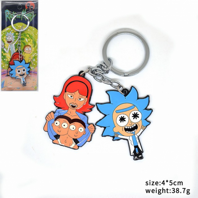 Rick and Morty Skewer key chain pendant 4X5CM 38.7G