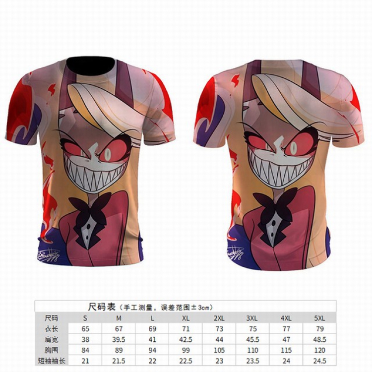 Hazbin Hotel Rabbit color printed short-sleeved T-shirt 8 sizes from S to 5XL price for 2 pcs