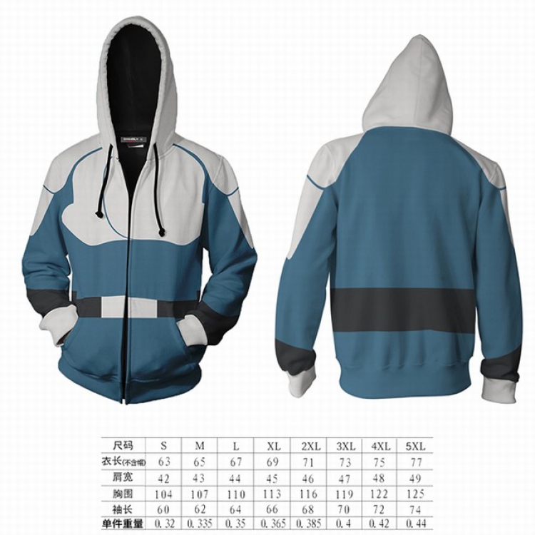 Gundam hooded zipper sweater coat S M L XL 2XL 3XL 4XL 5XL price for 2 pcs preorder 3 days GD-21