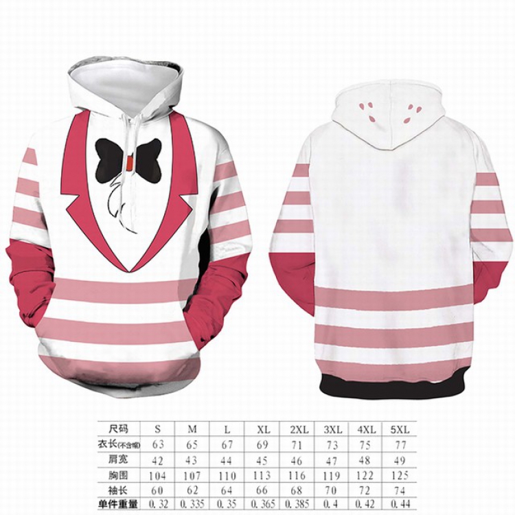 Hazbin Hotel Pink stripes Round neck pullover hat sweater S M L XL XXL XXXL XXXXL XXXXXL preorder 3 days price for 2 pcs