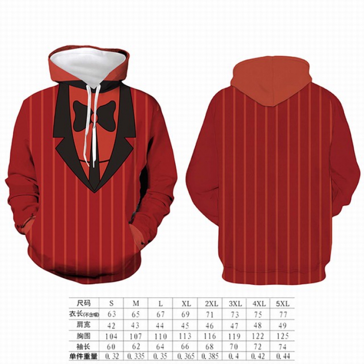 Hazbin Hotel Red stripes Round neck pullover hat sweater S M L XL XXL XXXL XXXXL XXXXXL preorder 3 days price for 2 pcs