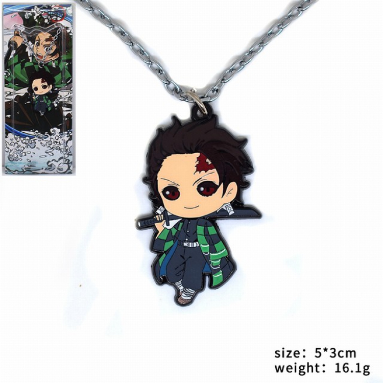 Demon Slayer Kimets Kamado Tanjirou Necklace pendant ornament 5X3CM 16.1G