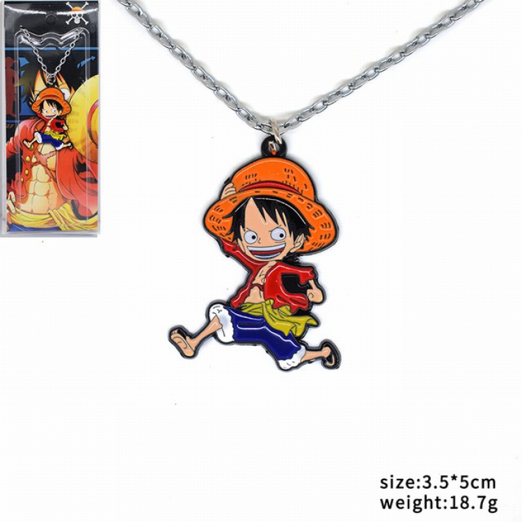 One Piece Luffy Necklace pendant ornament 3.5X5CM 18.7G