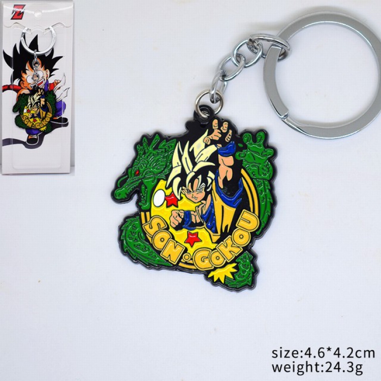 Dragon Ball Son Goku Keychain pendant 4.6X4.2CM 24.3G