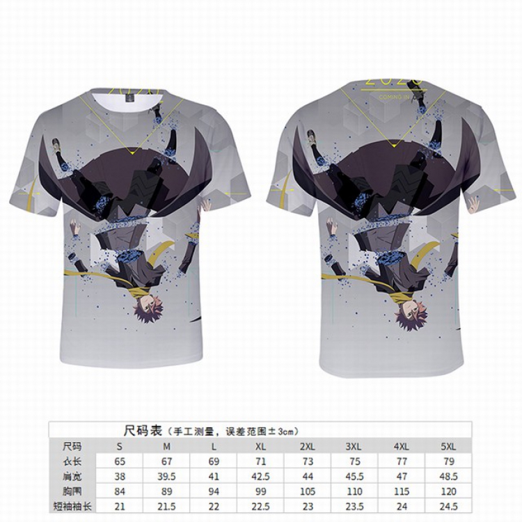 Idinvaded gray Full color printed short-sleeved T-shirt 8 sizes from S to 5XL price for 2 pcs