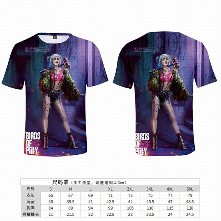 Birds of Prey Full color printed short-sleeved T-shirt 8 sizes from S to 5XL price for 2 pcs