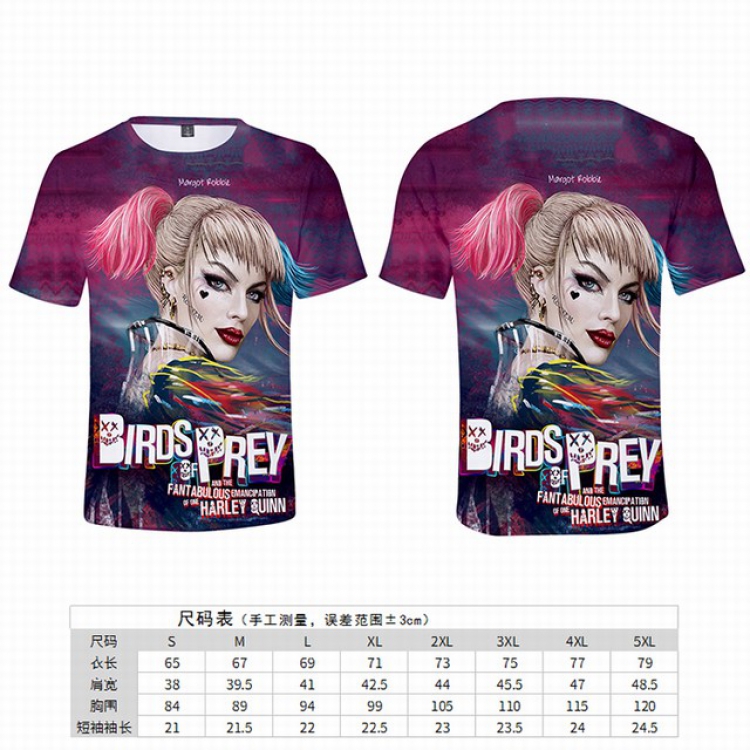 Birds of Prey Full color printed short-sleeved T-shirt 8 sizes from S to 5XL price for 2 pcs