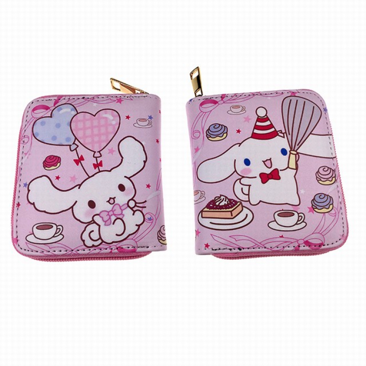 Cinnamoroll Pink Color PU zipper wallet