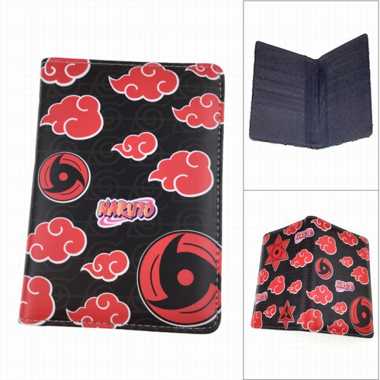 Naruto Full Color PU leather multi-function travel ticket holder passport
