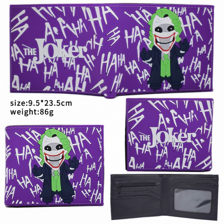 The Joker Short two-fold silicone wallet 9.5X24.7CM 76G