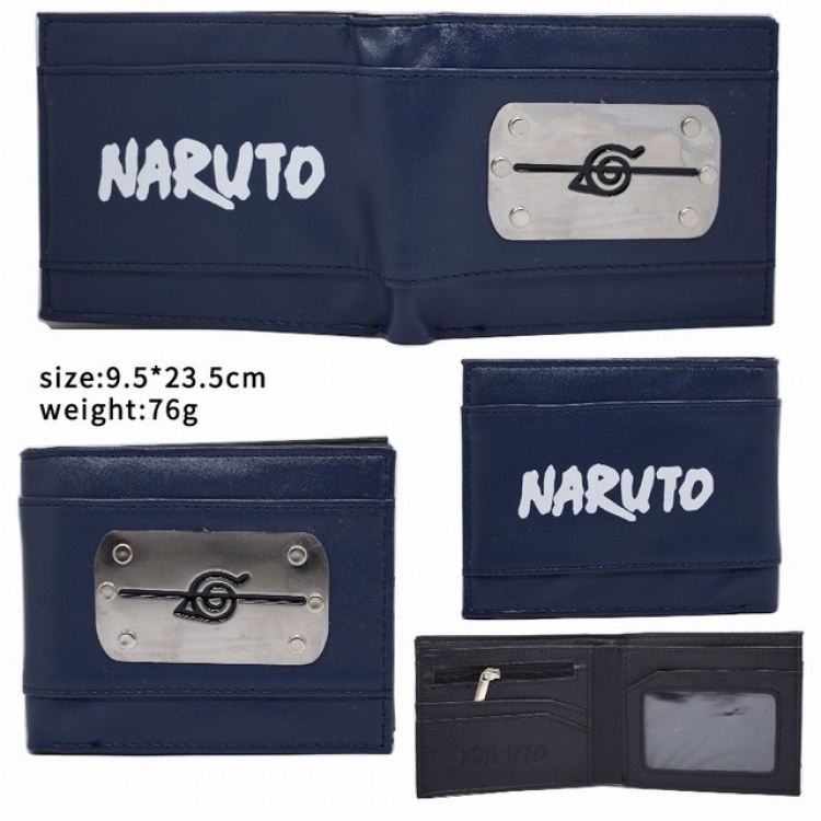 Naruto Short two-fold wallet 9.5X23.5CM 76G